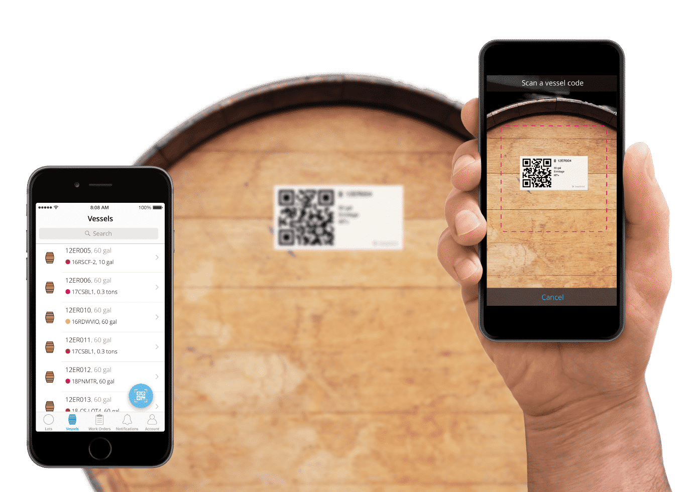 Easily Track & Manage Vessels with QR Codes Wine Barrrel Tracking